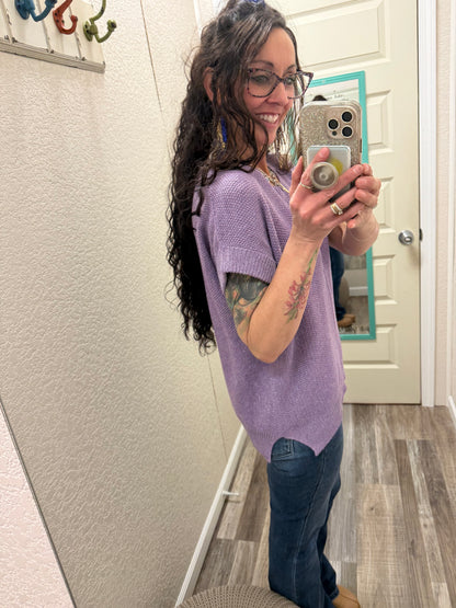 Shayla Short Sleeve Sweater Top