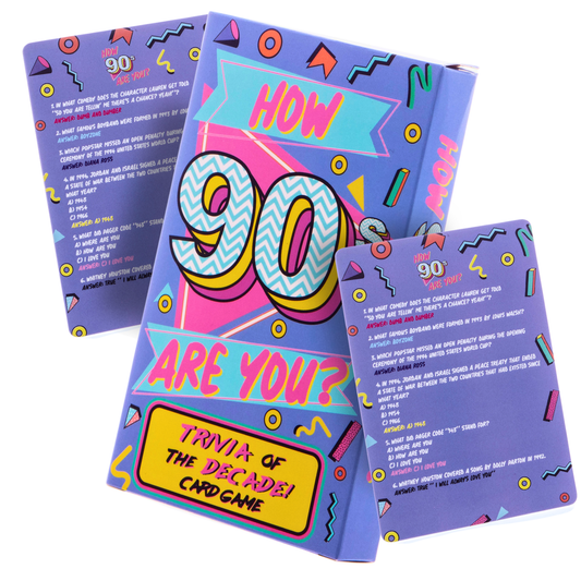 How 90s Are You? 90's Trivia - Family Card Game