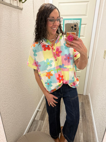 Daisy Mae Short Sleeve Hoodie