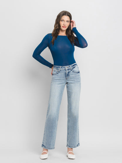 Undisputable Tummy Control Mid Rise Slim Wide Lovervet Jeans
