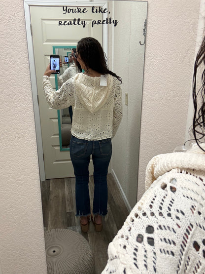 SeaShells Loose Knit Hoodie