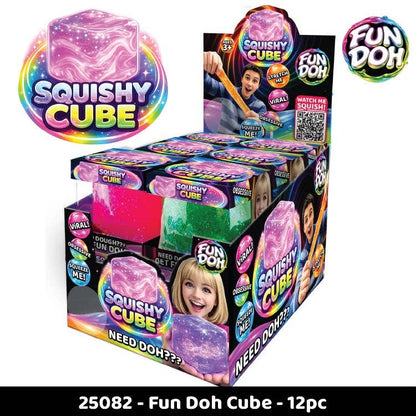 Squish & Squeeze Sparkle Cube Fidget Toy