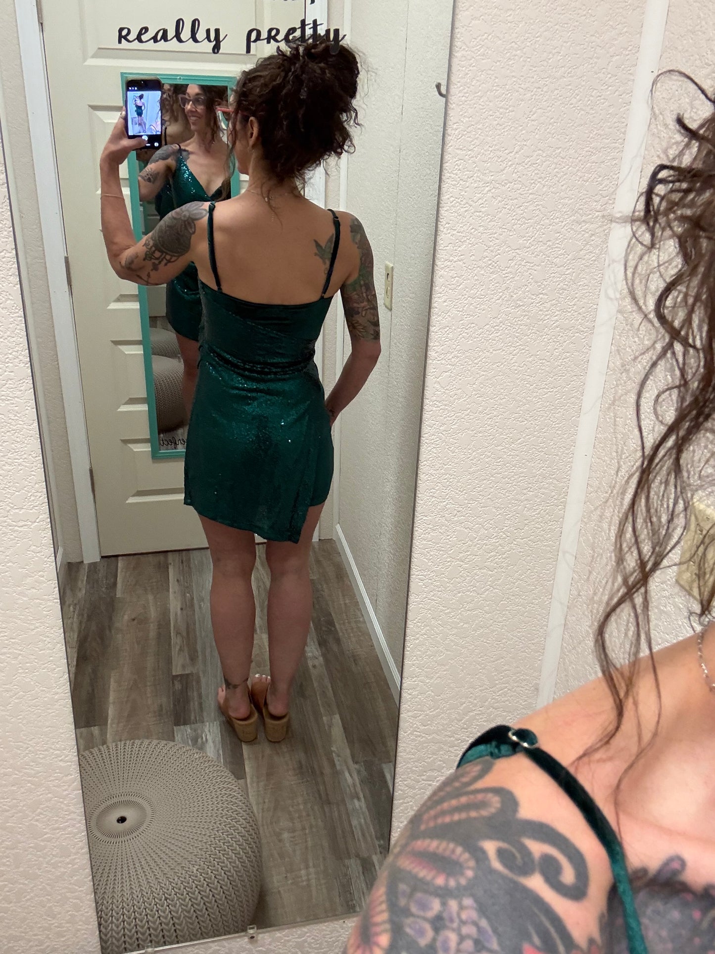 Emerald City Green Cocktail Dress