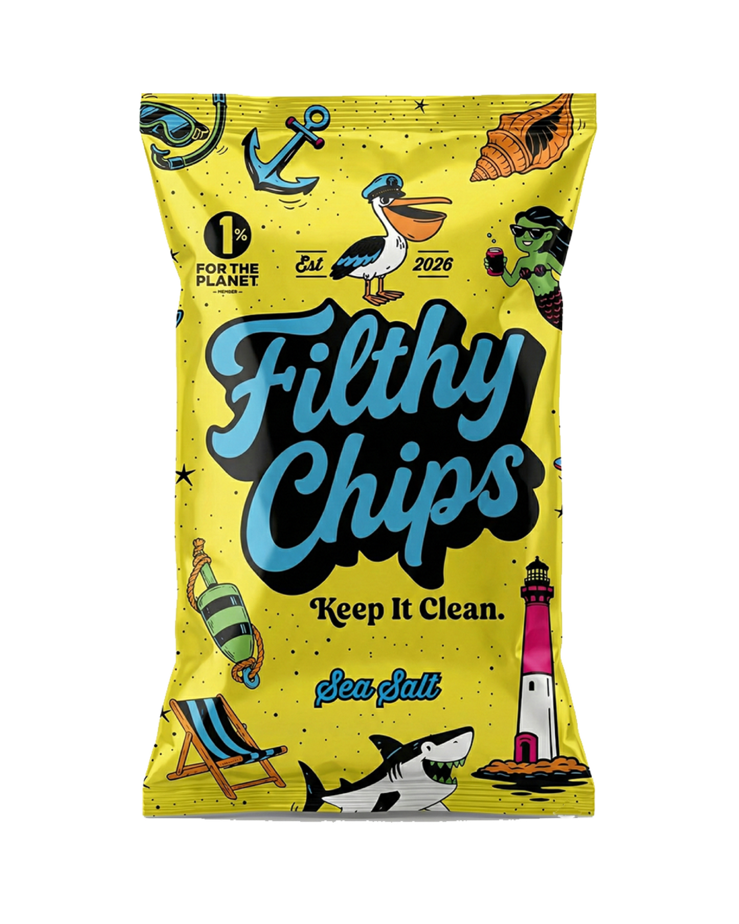 Sea Salt Avocado Oil Kettle Filthy Potato Chips - 2oz
