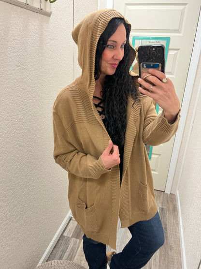 Evie - Hooded Cardigan