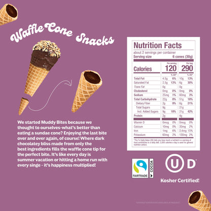 Dark Waffle Cones Snacks
