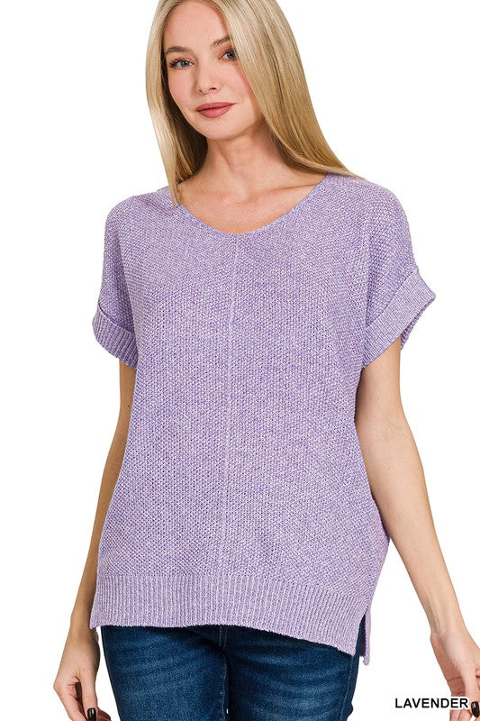 Shayla Short Sleeve Sweater Top