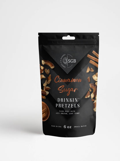 Cinnamon & Sugar Flavored Sourdough Pretzels - 6oz Pouch