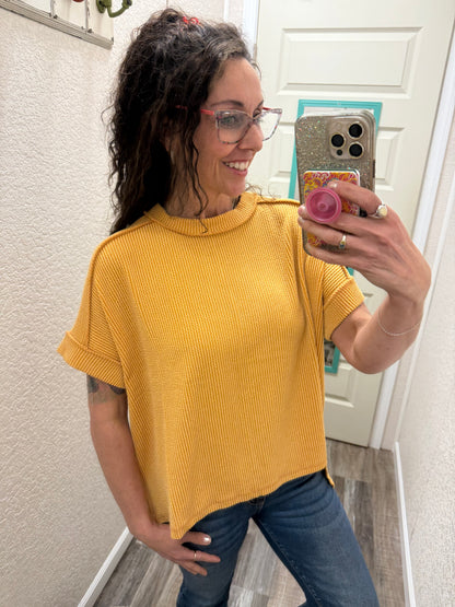 All Seasons Corded Short Sleeve Tops