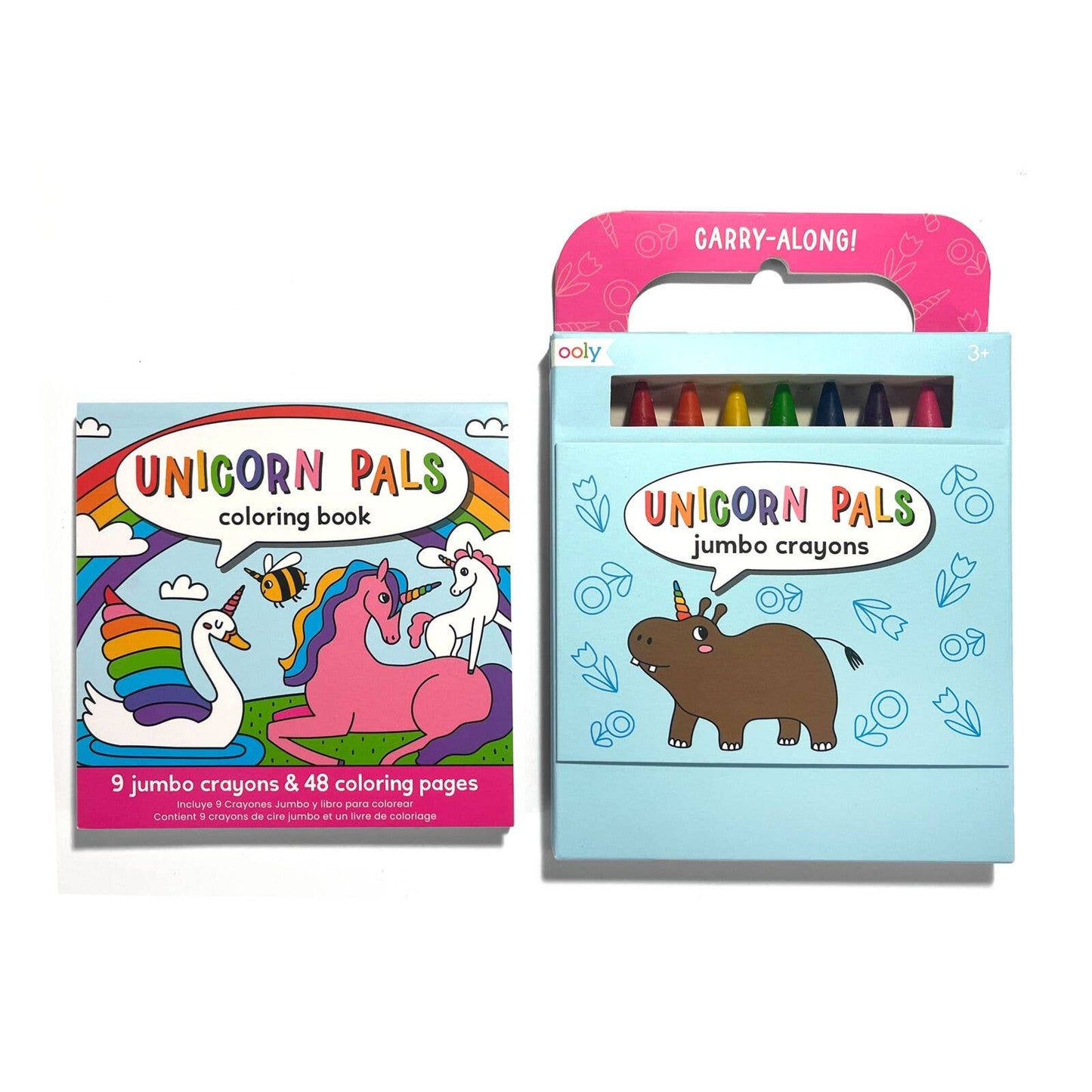 Unicorn Pals - Carry-Along: Coloring Book Set - (10 PC Set)