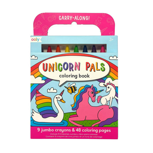 Unicorn Pals - Carry-Along: Coloring Book Set - (10 PC Set)