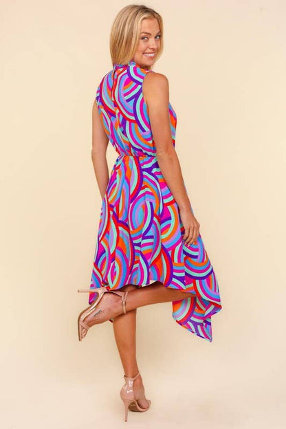 Happi Mock Neck Sleeveless Dress