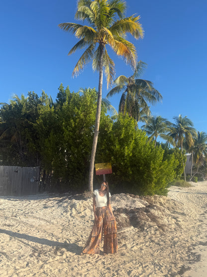 Kokomo SUNSET WIDE LEG PANTS WITH LACE INSERTS