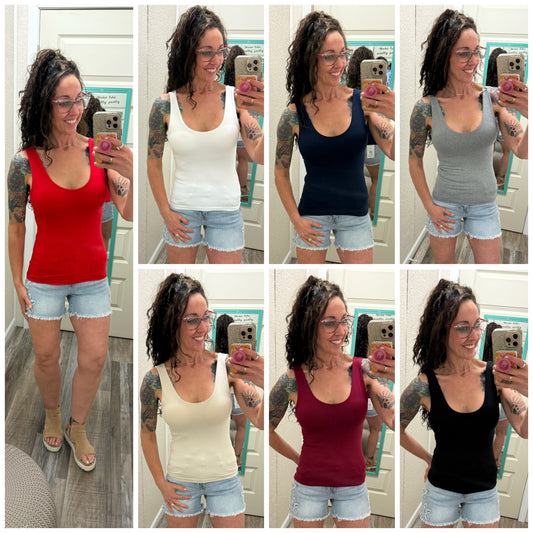 Timeless Built In Bra Seamless Tank