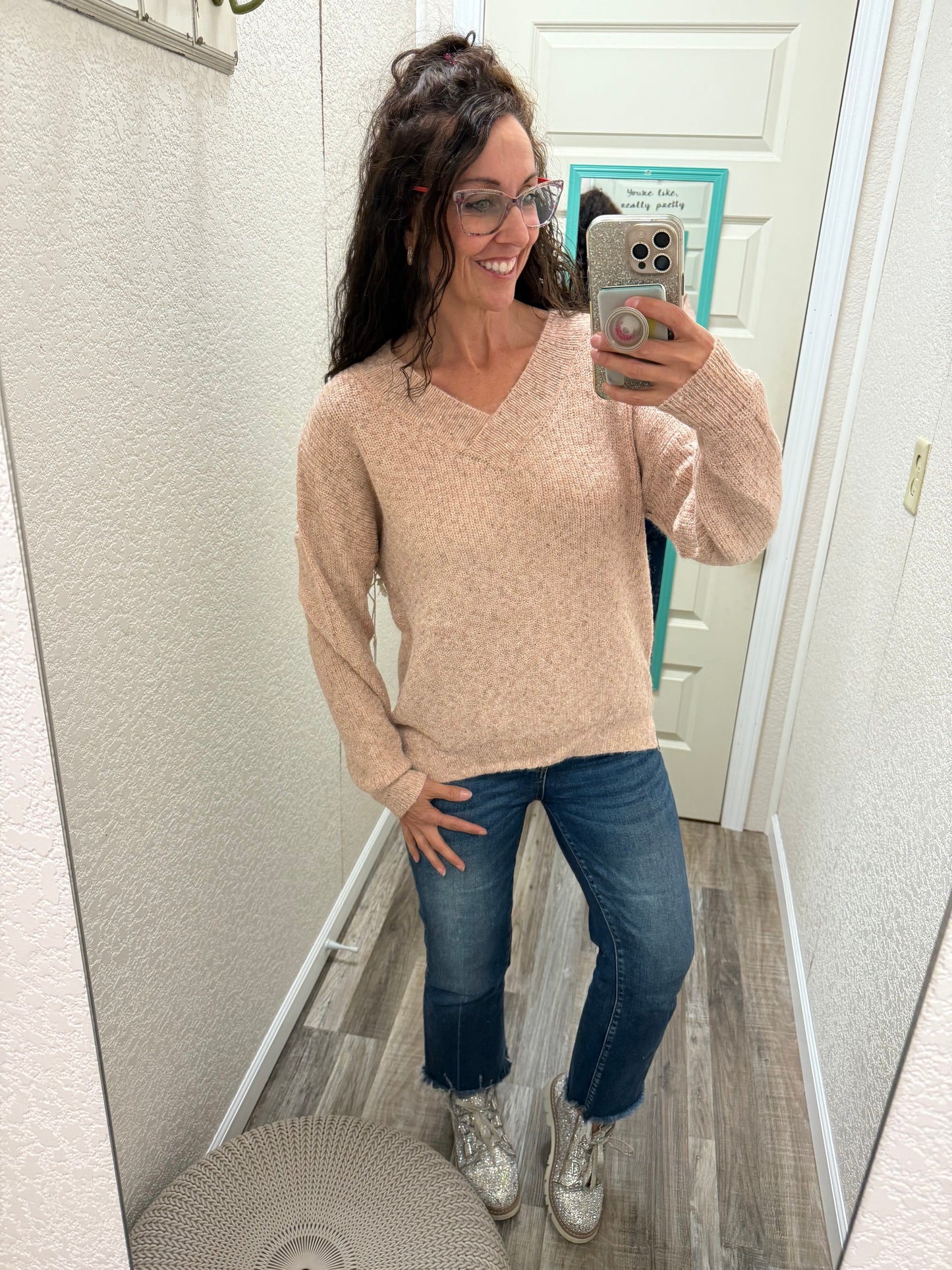 Vickie V Neck Sweater