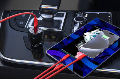 3-in-1 Lavender Cable For IPhone/Ipad & Android Devices