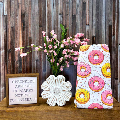 Donuts Kitchen Decor Waffle Kitchen Tea Towels - Home Decor