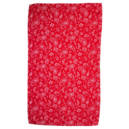 Western Red Bandana Waffle Weave Towels - Home Decor
