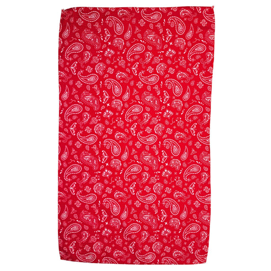 Western Red Bandana Waffle Weave Towels - Home Decor