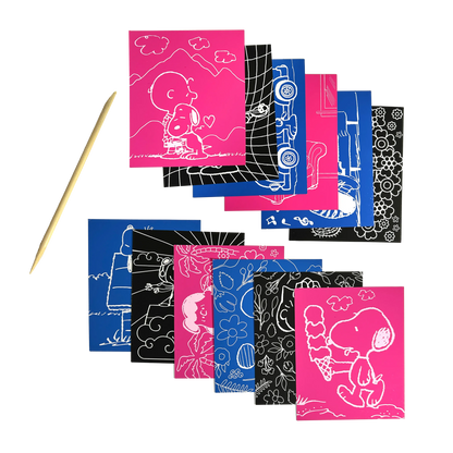 Peanuts: Scratch Art Kit (13 PC Set)