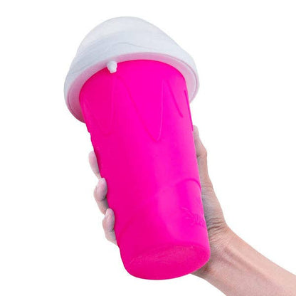 Pink Instant Slushie Maker Cup Includes Straw/Spoon