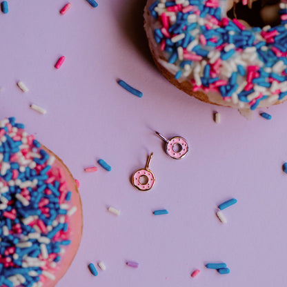 Charm Bar Donut Charm: Silver