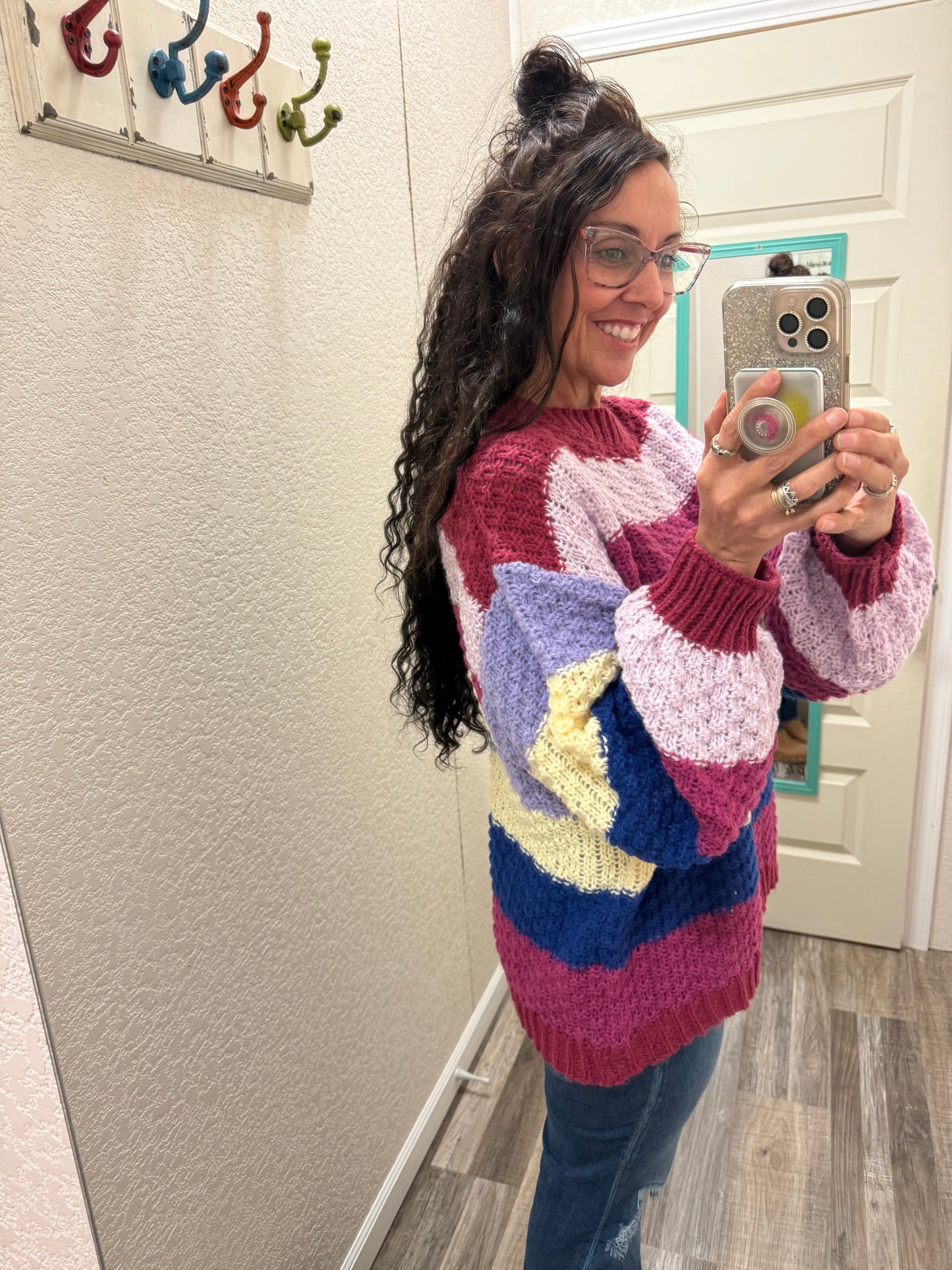 Stella Stripes Color Block Chunky Sweater