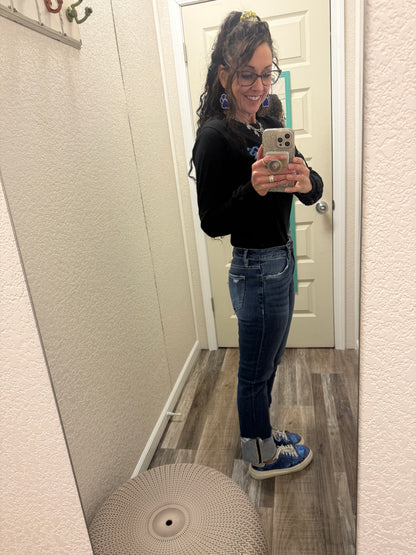 Tic Tac Toe Slim Straight Cuffed With Tac Mica Jeans PreOrder ETA 12/29