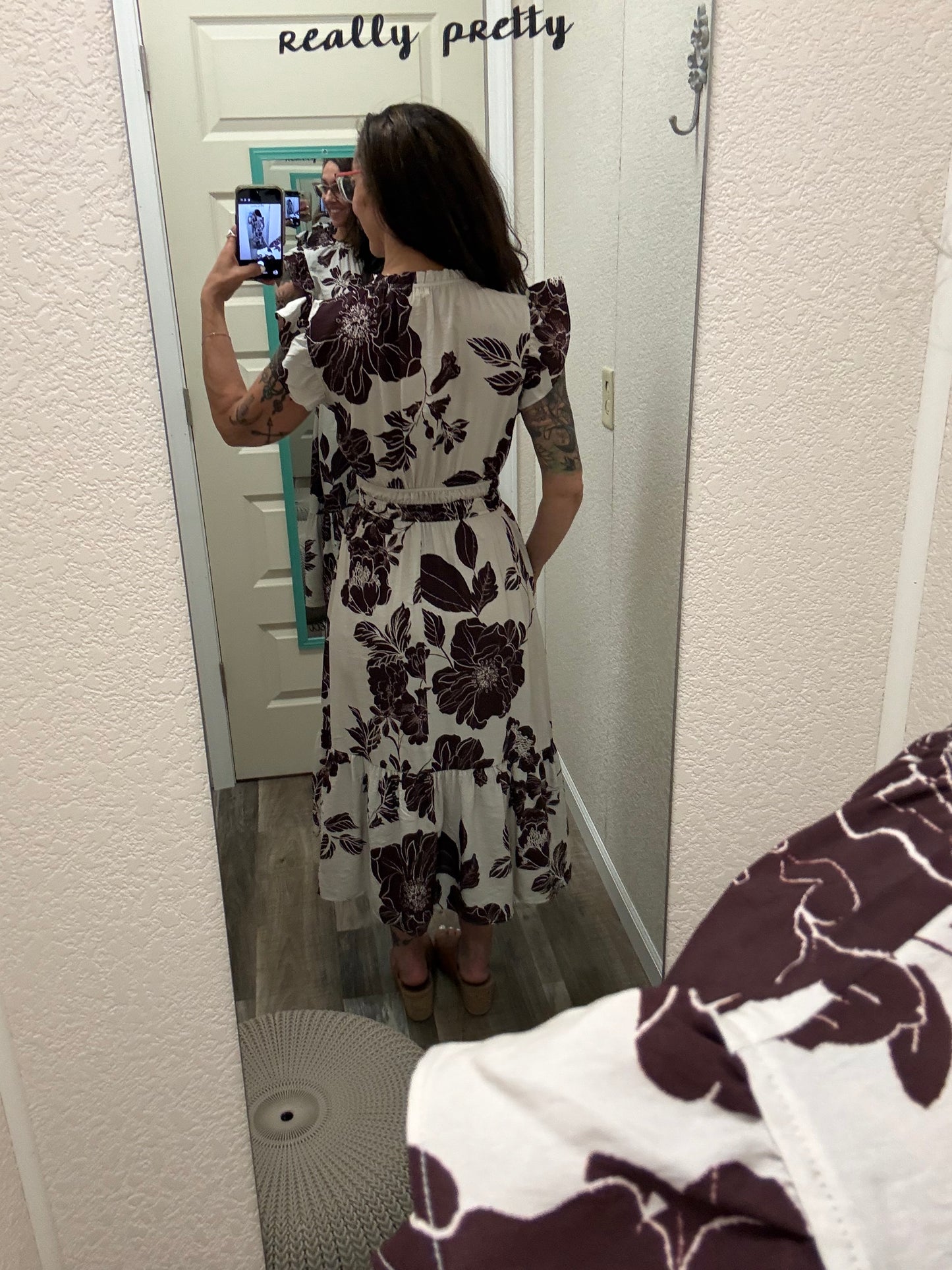 AnaBelle Flutter Sleeve Dress