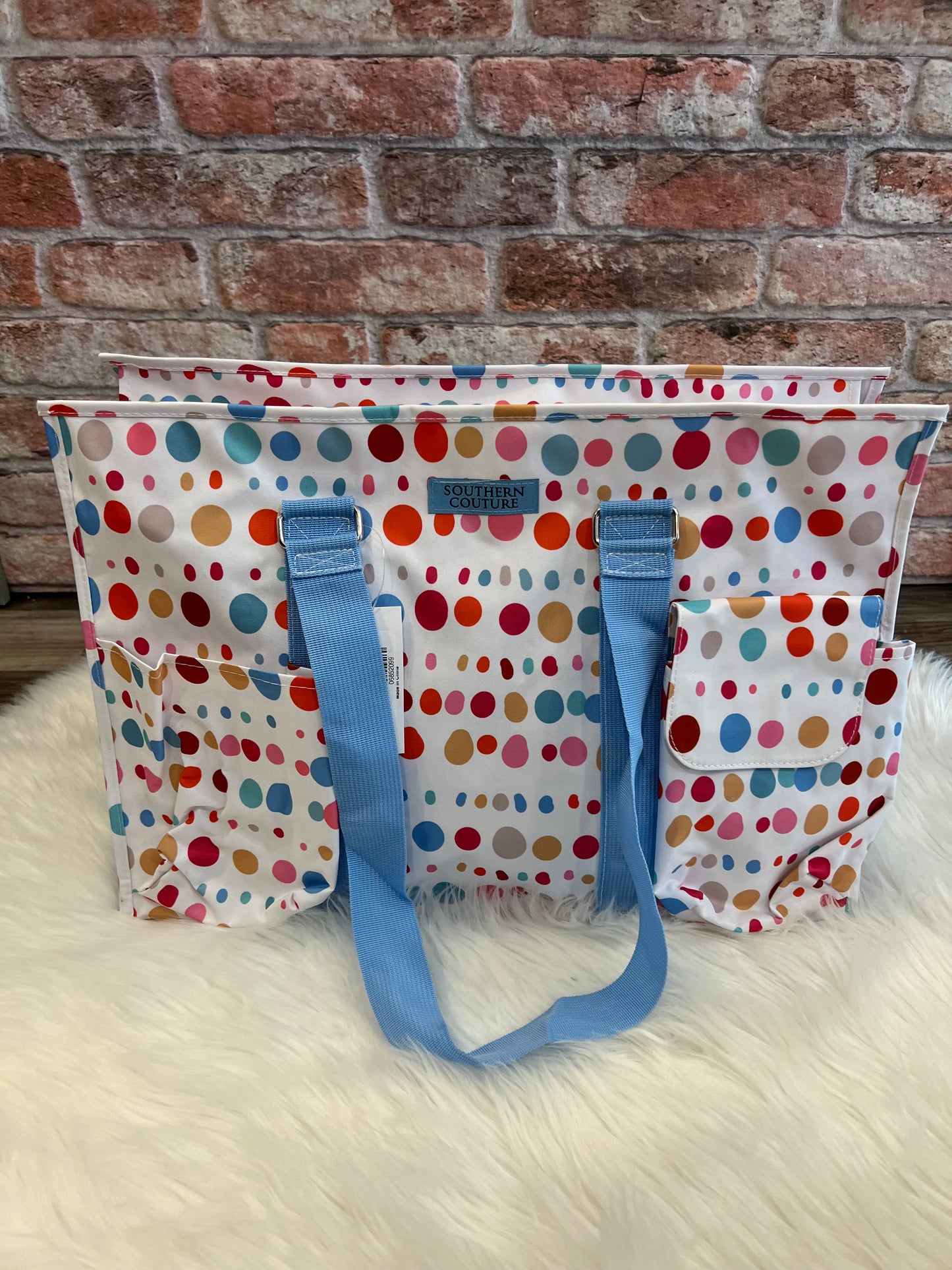 Pocket Tote Bag-Dots