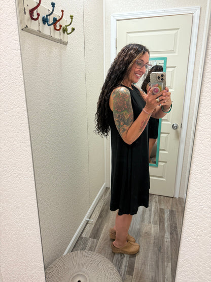 Lacey Little Black Dress with Pockets