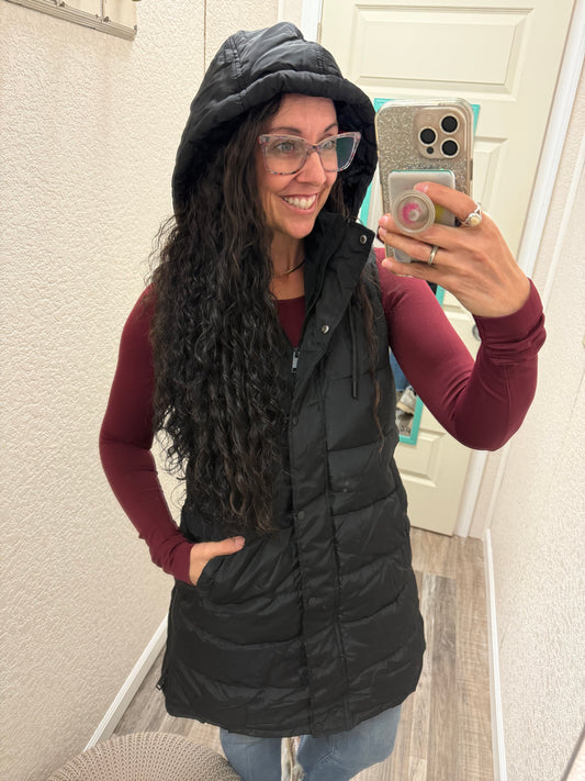 Vivi Long Puffer Vest