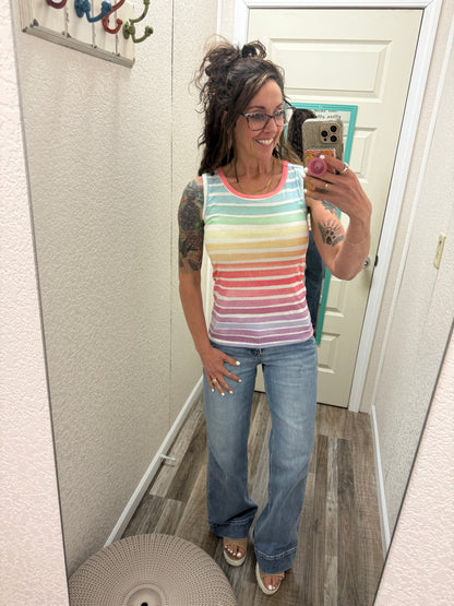 Ava Tank- Rainbow