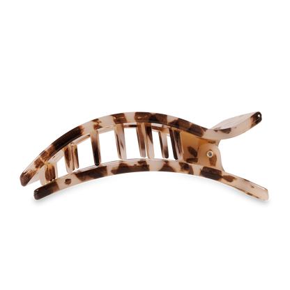 Flat Rectangle Hair Clip | Large | Blonde Tortoise