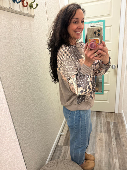 Patchwork Frenzy Top