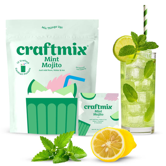 Mint Mojito Cocktail/Mocktail Mixer - 12 Servings Multipack