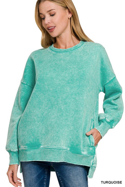 Dawn Crewneck Sweatshirt With Pockets