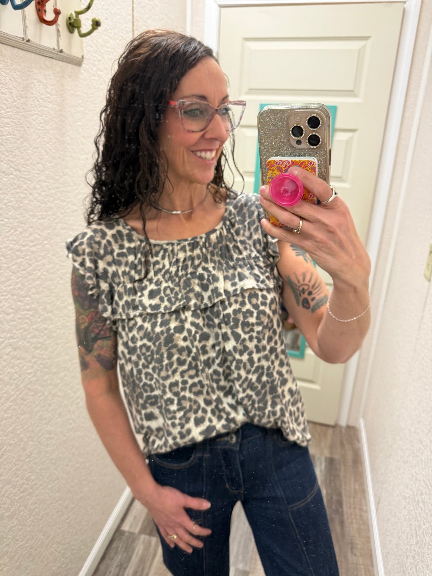 Randi Ruffle Sleeve Top