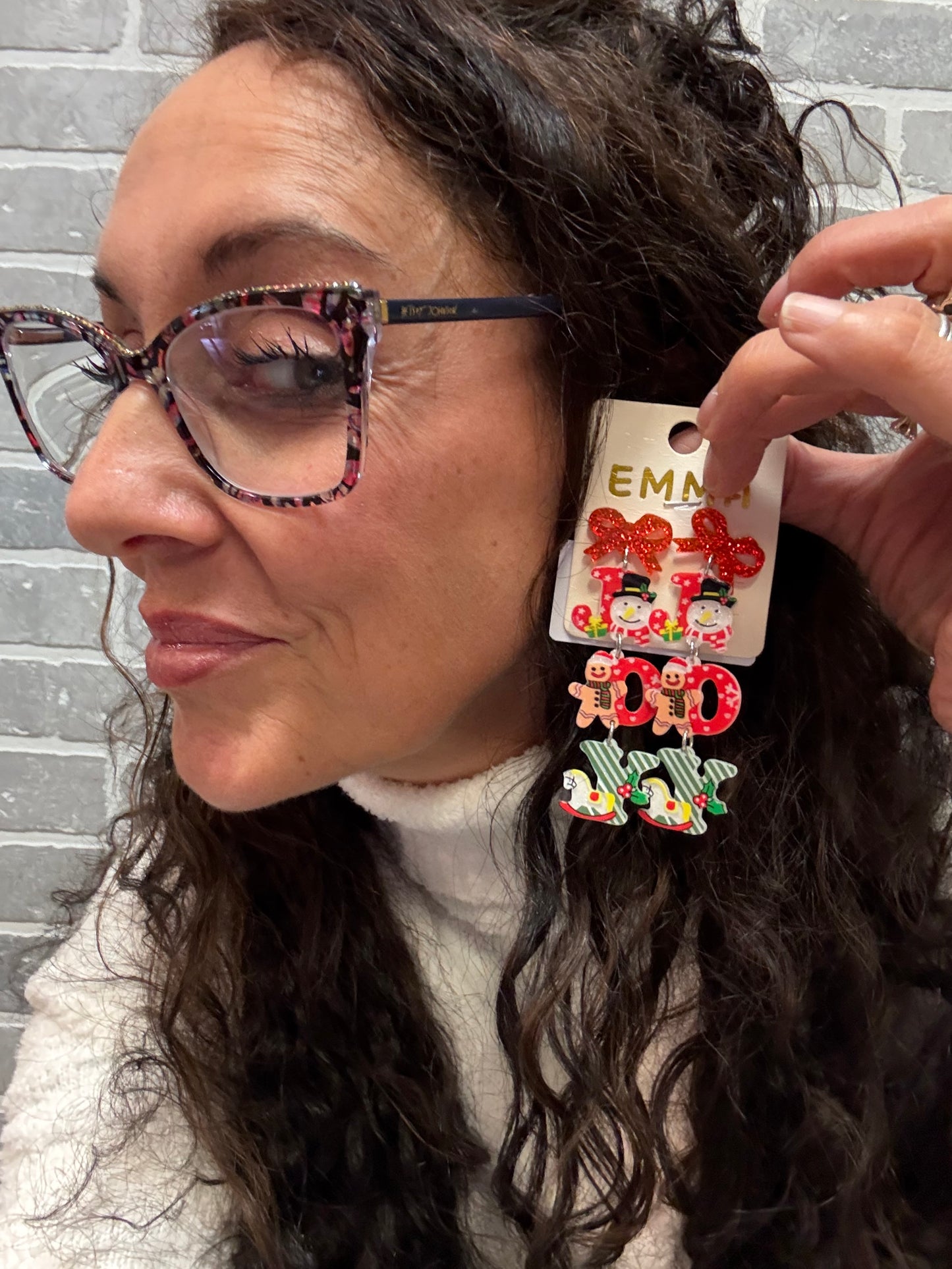 Joy Christmas Earrings