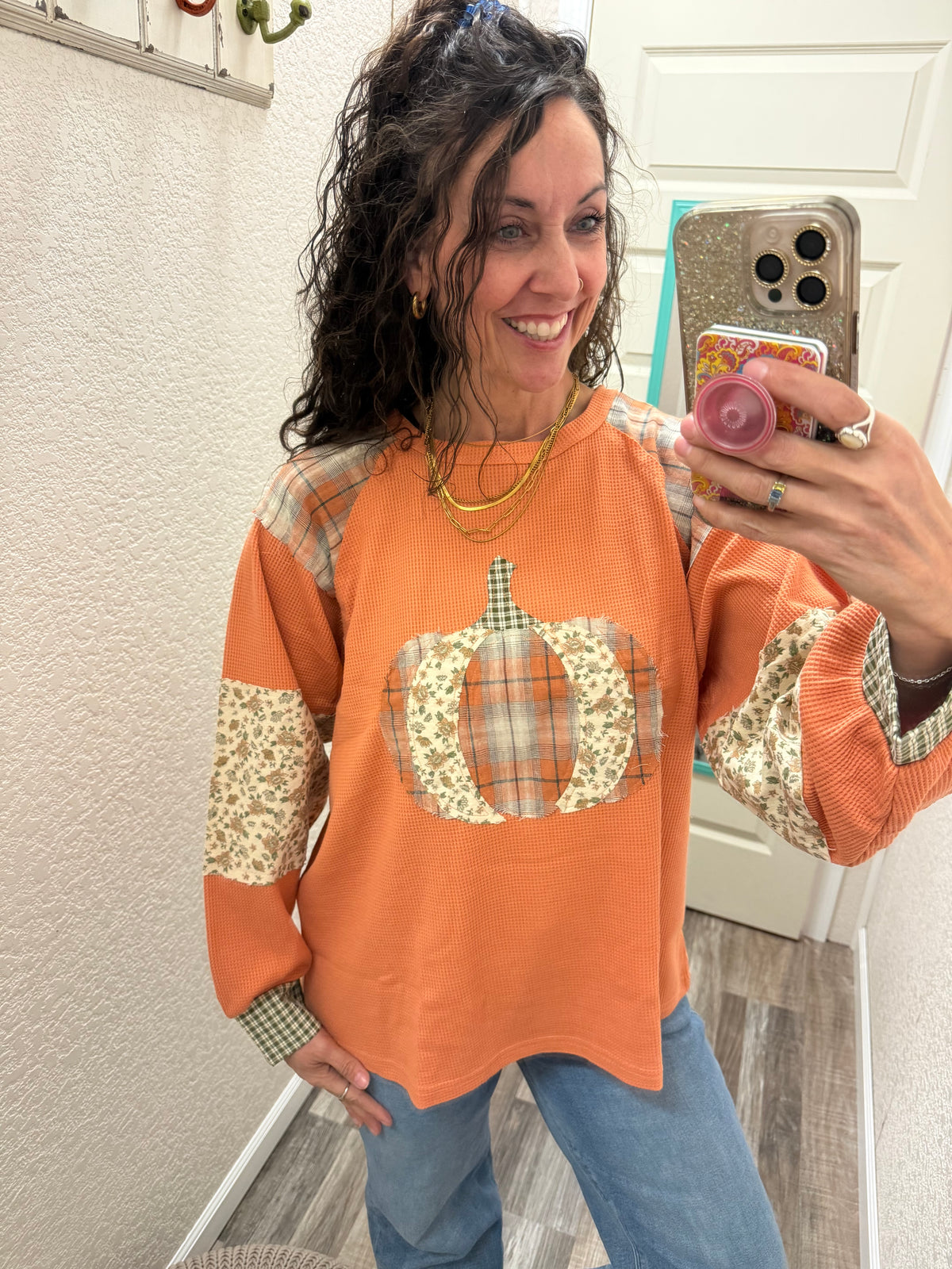Pumpkin Spice and Everything Nice Pullover Long Sleeve Top