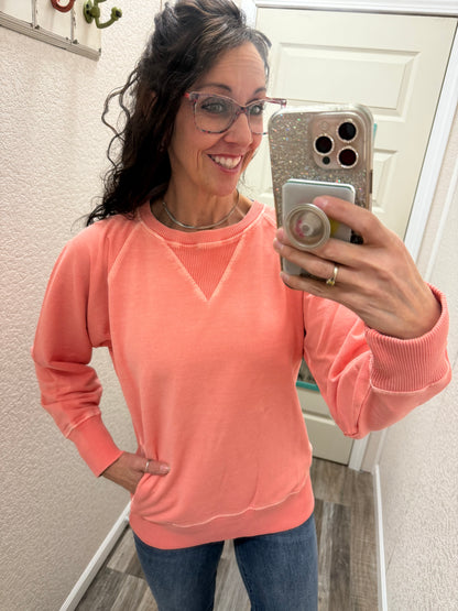 Donna Crewneck Sweatshirt With Pockets