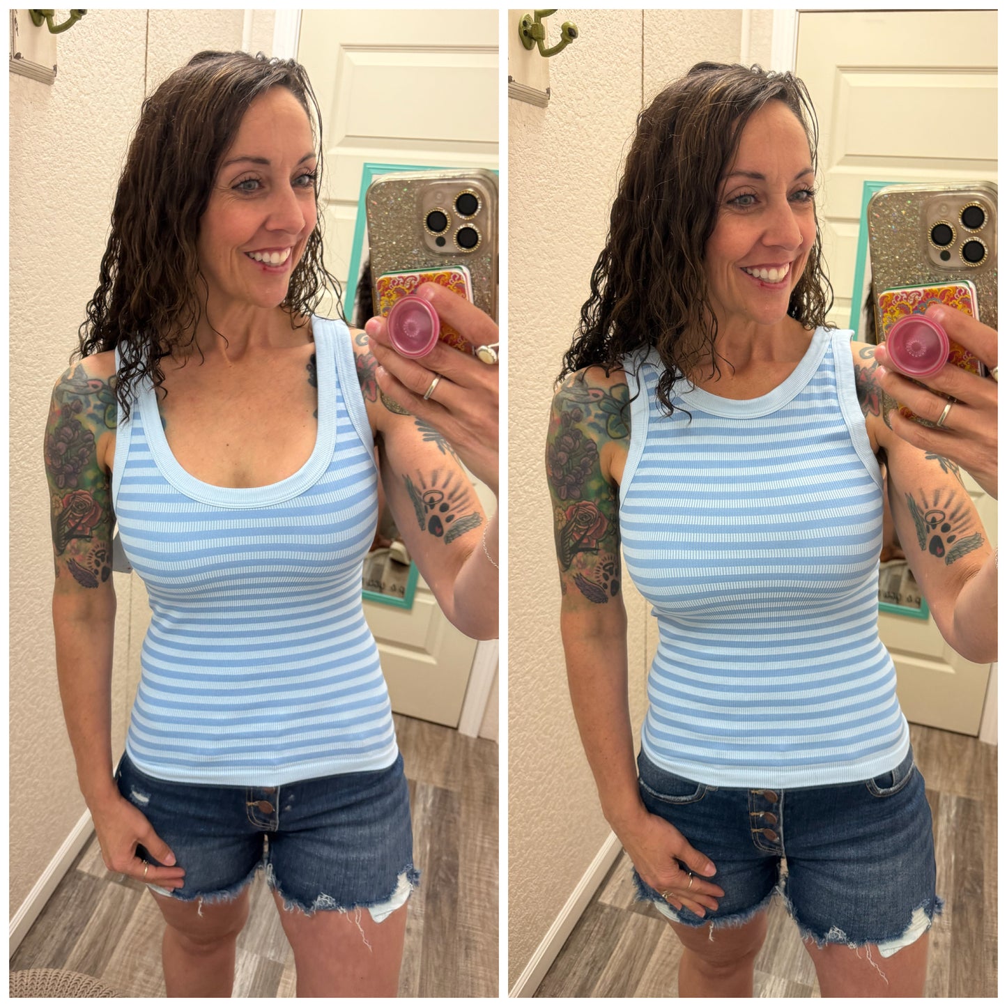 Trust Me Reversible Striped Tank Top