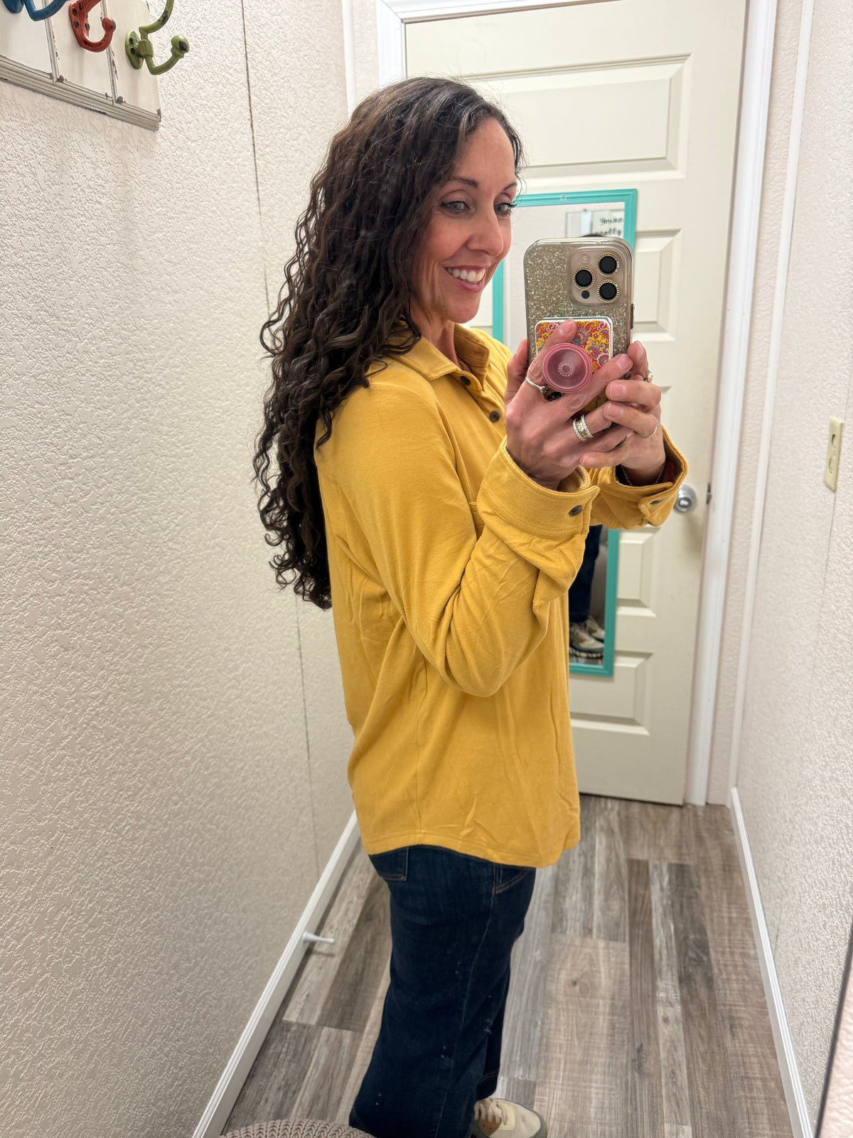 Mustard Super Soft Button Up Flannel