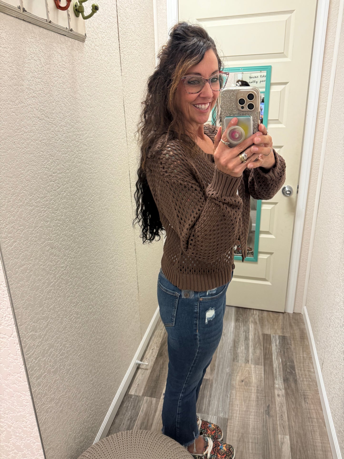 Nicki Crochet Sweater Cardigan