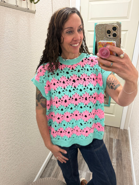 Frankie Floral Loose Knit