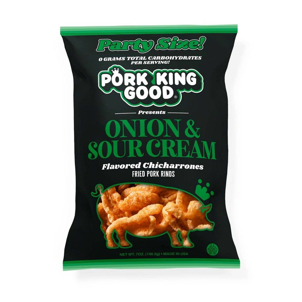 Onion & Sour Cream Pork Rinds 7oz Bag