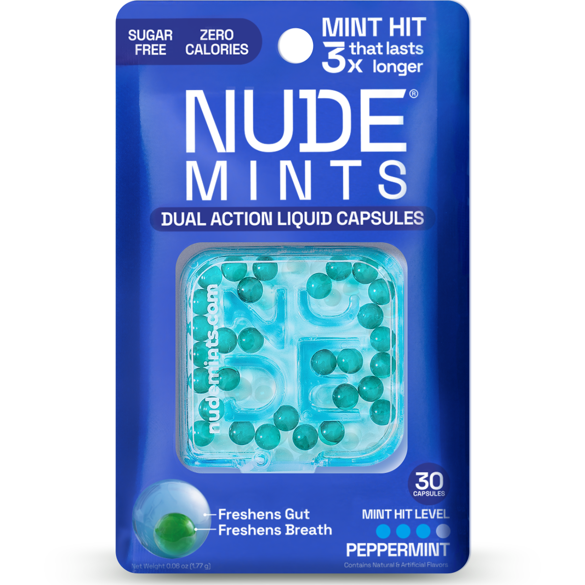 Liquid Mints NUDE Mints - Dual Action Liquid Mint Capsules (Peppermint) – Free ...