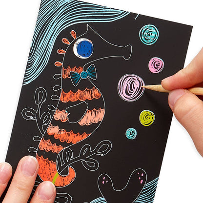 Friendly Fish Scratch & Scribble: Mini Kit - (7 PC Set)