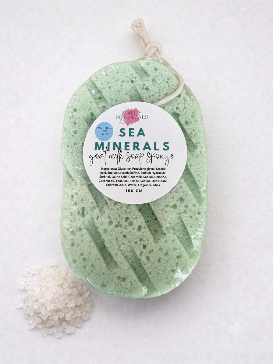 Goat’s Milk Soap Infused Sponge - Sea Minerals (Inis Insp.)