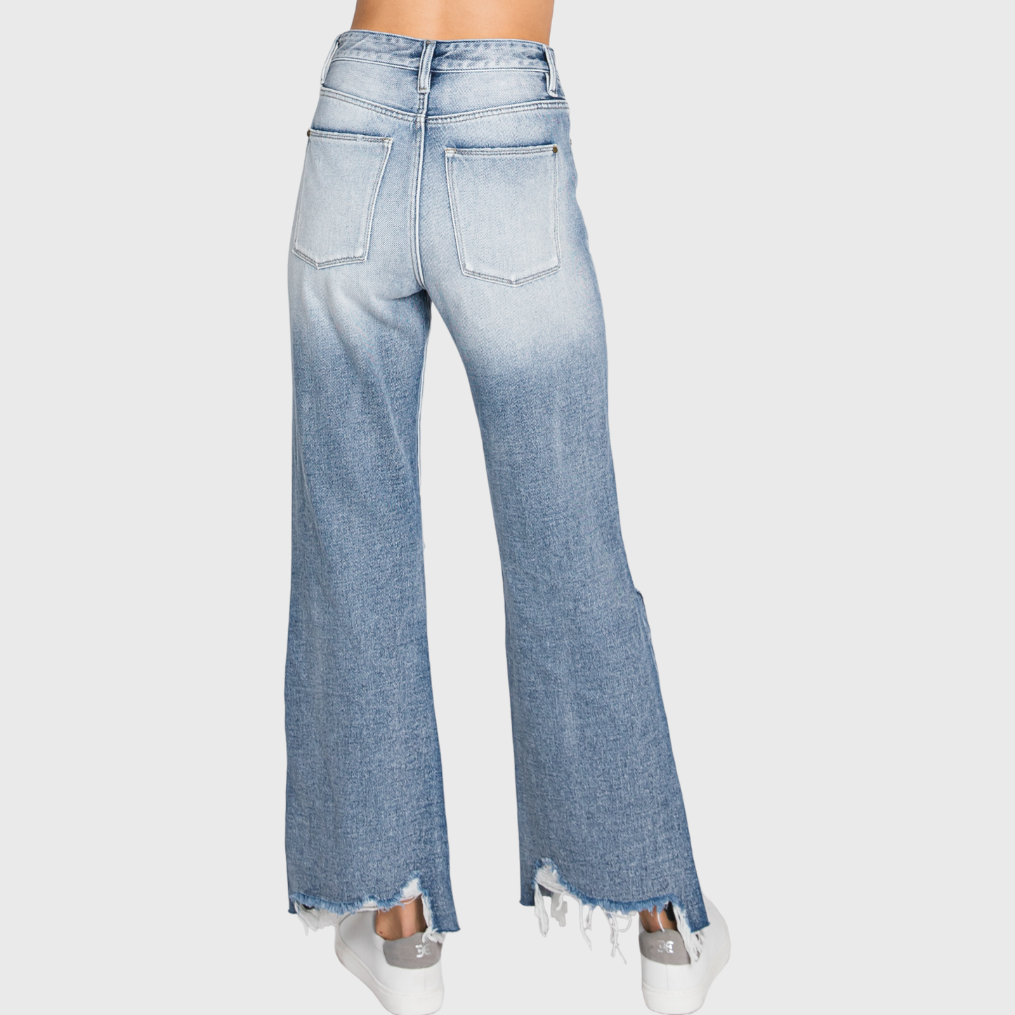 Who Dis Distressed High Rise Vintage Cropped Jeans